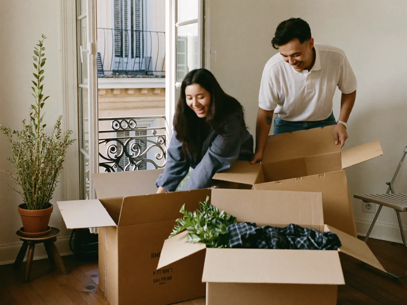 New tenants moving into their home
